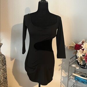 Black Cutout Bodycon Dress
